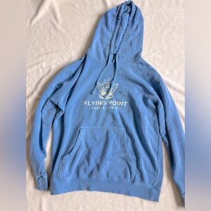 Blue flying point hoodie